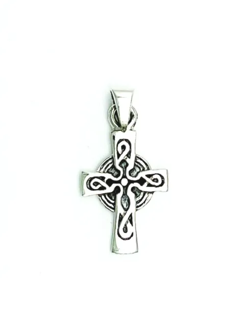 Celtic Cross Silber Amulett Kreuz Anhänger Pendant 925 Celtic Kette Halskette