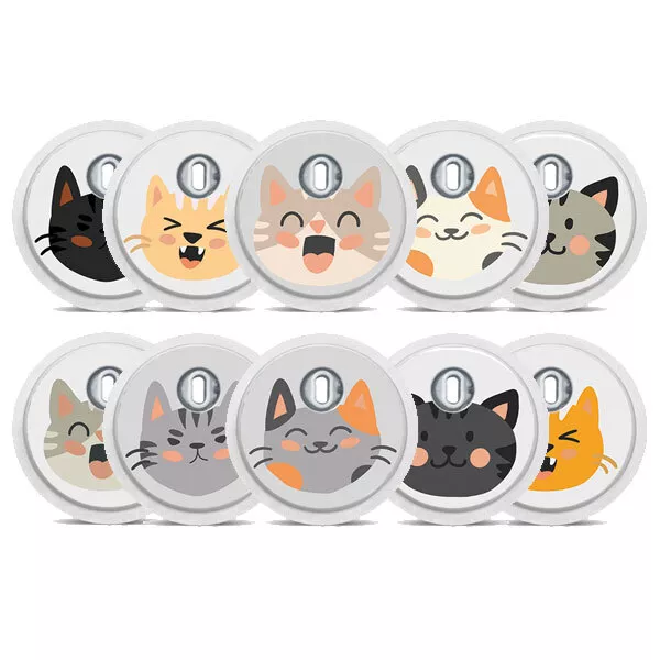Aufkleber für Freestyle Libre 3 Sticker - 10er Set "Cats" | Diasticker®