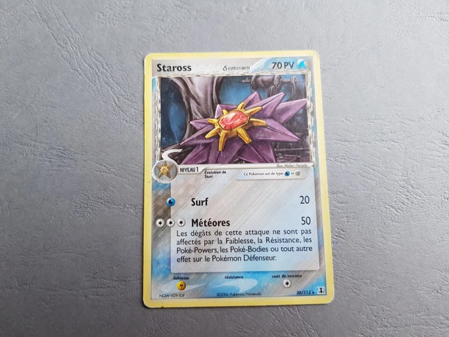 Carte Pokémon EX - Espèce delta 30/113 Staross 70PV - Rare - FR
