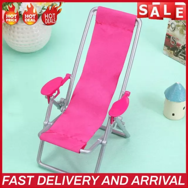 Plastic Beach Chair Non-Toxic Mini Leisure Chair Ornament Doll House Accessories