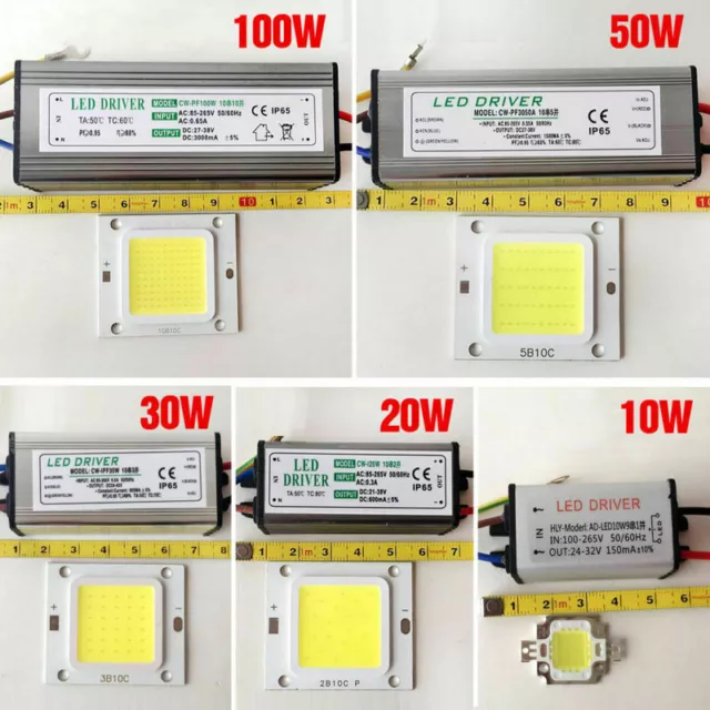 10W 20W 30W 50W 70W 100W LED Driver LED Chip Power Waterproof Supply High SMD