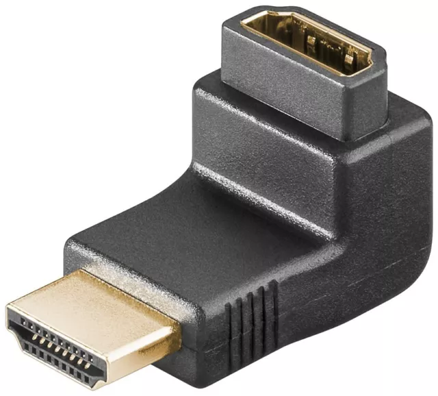 HDMI Winkeladapter A-Stecker auf A-Buchse Verlängerung HDMI Kupplung Adapter