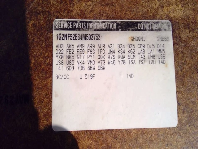 GRAND AM  2004 Seat Rear 246568