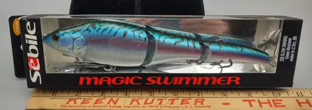 NEW Sebile Magic Swimmer Slow Sinking 228 Green Mackerel 9" - 4 1/2oz