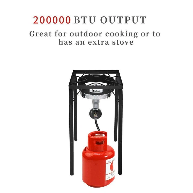 200000 BTU OUTDOOR Stove Propane Burner Cooking Gas Portable Cooker BBQ