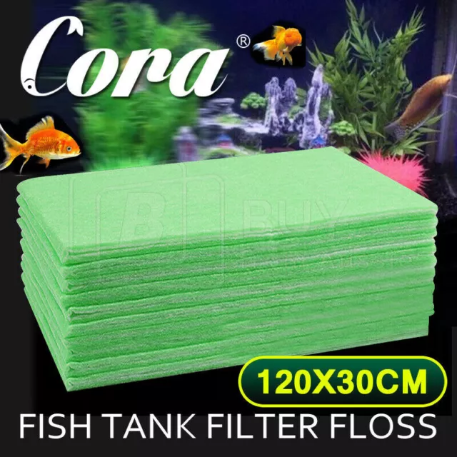 Cora Aquarium Filter Foam Cotton Pad Fish Tank Pond Pump Filter Sponge