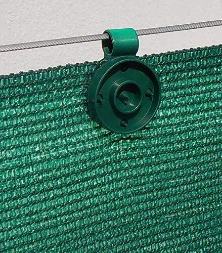 edenvista Clips de Fixations traités Anti-UV pour Brise Vue de 90 à 350 g/m2 ...