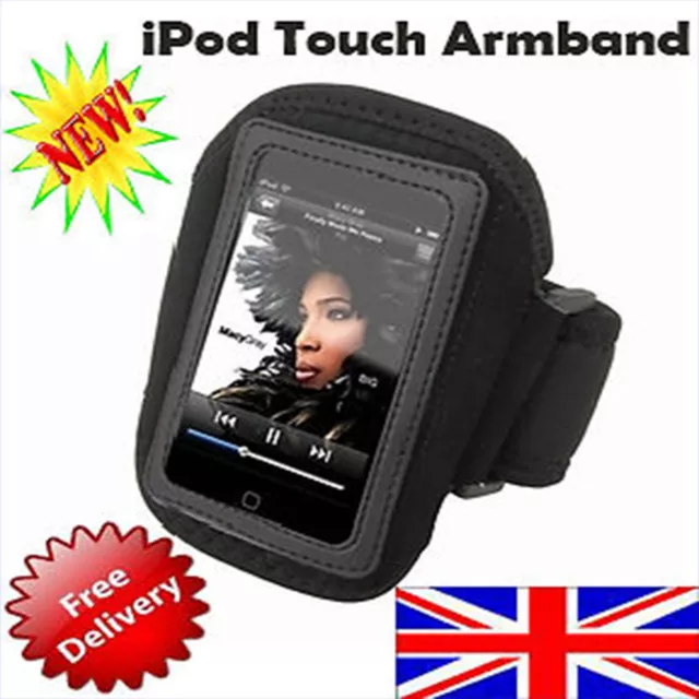 Black Sporty Armband Arm Band for iPod Touch iTouch@UK@