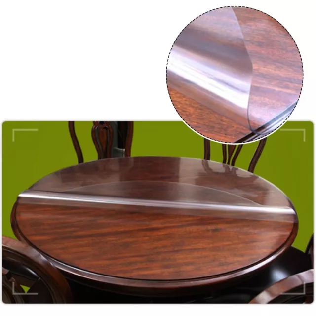 Protégez votre table avec un tapis de nappe transparent étanche de 15 mm d'ép