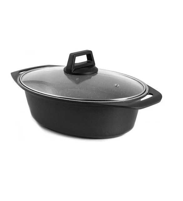 Teglia In Ghisa Kaisertal Ovale 6L - Con Coperchio, Per Forno E Induzione, Ideale Per Arrosti E Stufati - Foto 7