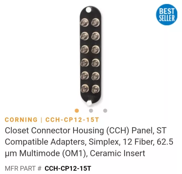 Corning CCH-CP12-15T Closet Connector Housing ST 12-fibers OM1