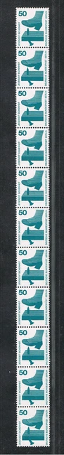 Unfallverhütung 11er Rollenanfang 408A Ra 50/500 schwarz, postfrisch ungeknickt