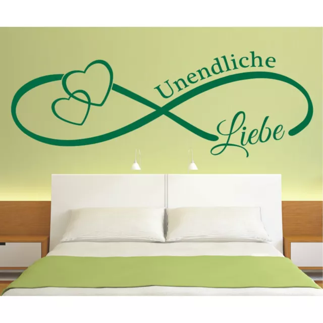 WANDTATTOO UNENDLICHZEICHEN LIEBE Love Unendlich Hochzeit Spruch