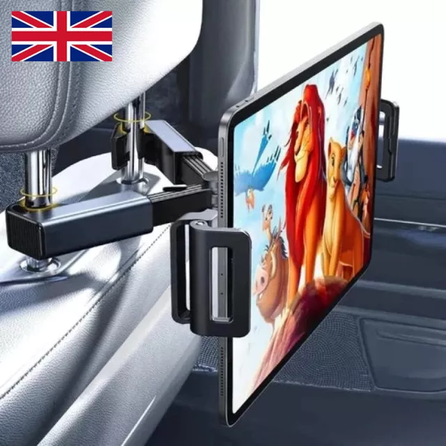 Car Back Seat Headrest Mount Tablet Holder Universal for iPad iPhone Phones GPS