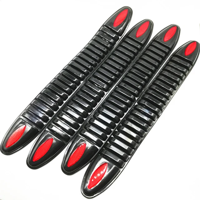 4 PCS/Set Bande En Forme De U Bande De Porte Automobile Réfléchissant