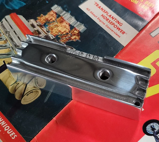 MOON 2 Carb Polished Aluminum FUEL BLOCK Finned Hot Rod Drag Racing Gasser NHRA MOON 2 Carb Polished Aluminum FUEL BLOCK Finned Hot Rod Drag Racing Gasser NHRA