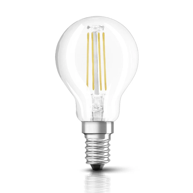 Bellalux LED Filament Leuchtmittel Tropfen 2,5W =25W E14 klar 827 warmweiß 2700K