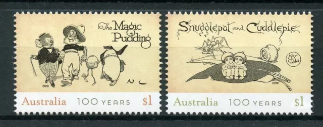 Australia 2018 - Children's Bush Classics, The Magic Pudding - Set of 2 - MNH