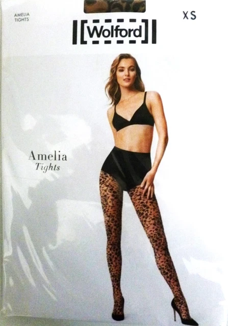 Collant WOLFORD AMELIA Black/Black ou Gobi/Black. Tailles XS - S - M