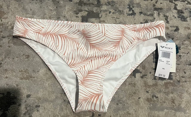 NWT Roxy Women's Standard Dreams Bottom, Toast Palm Tree Size XXL