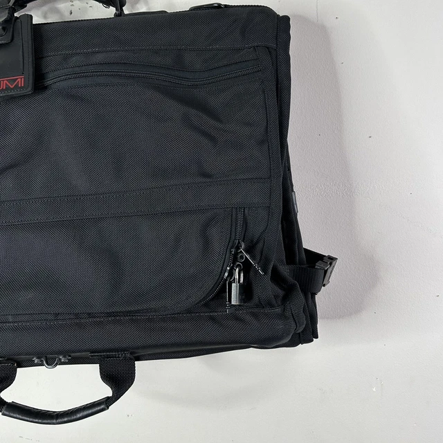 TUMI Alpha Tri-Fold Black Carry-On Travel Garment Bag Ballistic Nylon 2