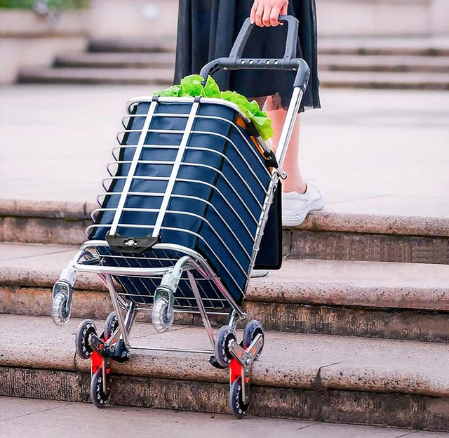 Carrello Della Spesa Pieghevole Con Ruote - Borsa Impermeabile Portatile Per Mercato, Viaggi, Spiaggia