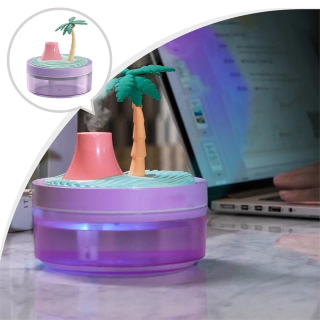 PORTABLE DESKTOP HUMIDIFIER USB Powered with Color Changing Night Light ...