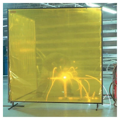 Welding Curtain, 6 Ft X 10 Ft, Pvc, Yellow, 14 Mil ORS Nasco Best Welds