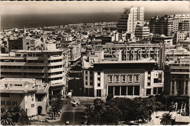 CPA AK MAROC CASABLANCA - Vue générale. La Banque d'Etat (116305)
