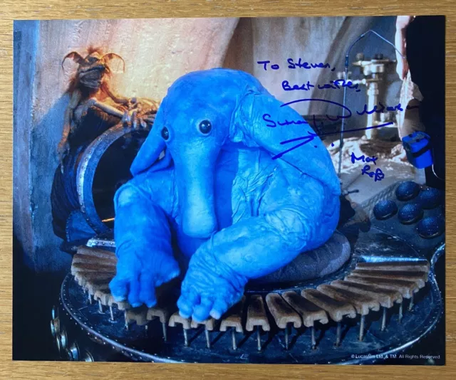 Max Rebo - Simon Williamson  8x10 Autograph from Star Wars Original Trilogy