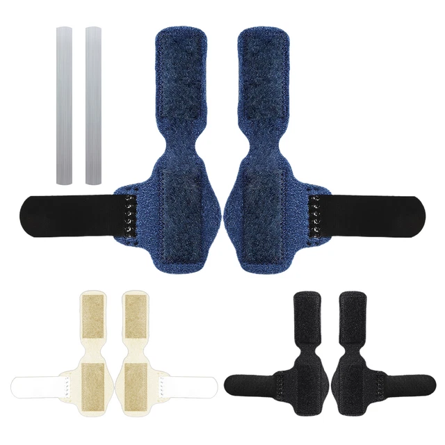 1 Pair Toe Splint Broken Toe Brace Toe Straightener for Hammer Toe, Curled To.