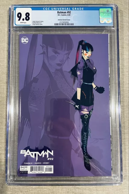 Batman #92 (2020 DC Comics) Jorge Jimenez Punchline Variant 1:25 CGC 9.8
