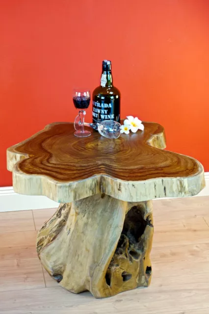 Bois Massif Table Basse Exotique Teck Table D'Appoint en Bois de de Salon