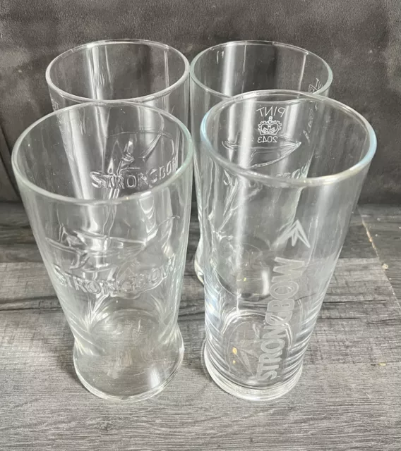 4 X Strongbow Pint Glasses