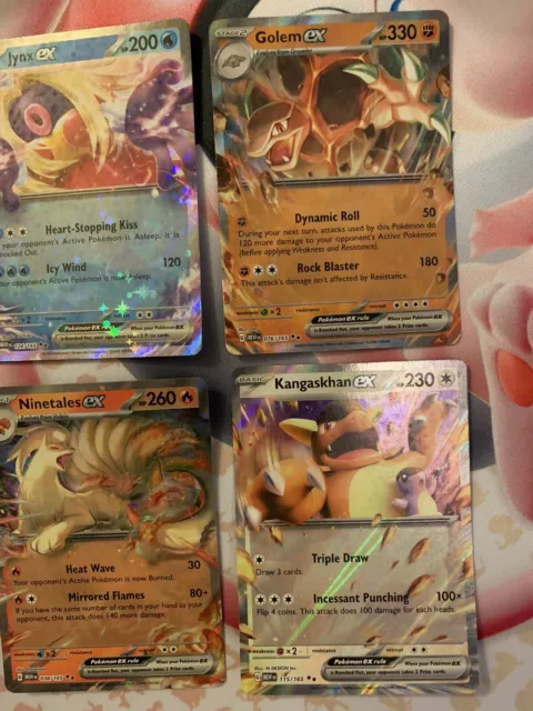 EX Bundle Pokémon TCG 151 - Kangaskhan, Ninetales, Golem & Jynx - English