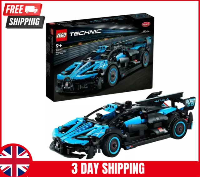 LEGO Technic 42162 Bugatti Bolide Agile Blue Car Model Set