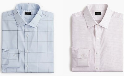 J.Crew Dress Shirt Mens Ludlow Classic Fit Long Sleeves Casual Easy-Care Stretch