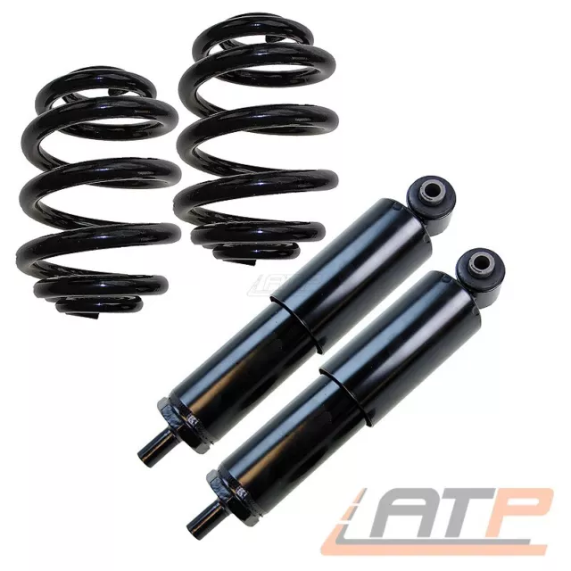 2 Stossdämpfer Öl Öldruck + Fahrwerksfedern Hinten Für Vw Transporter Bus T4