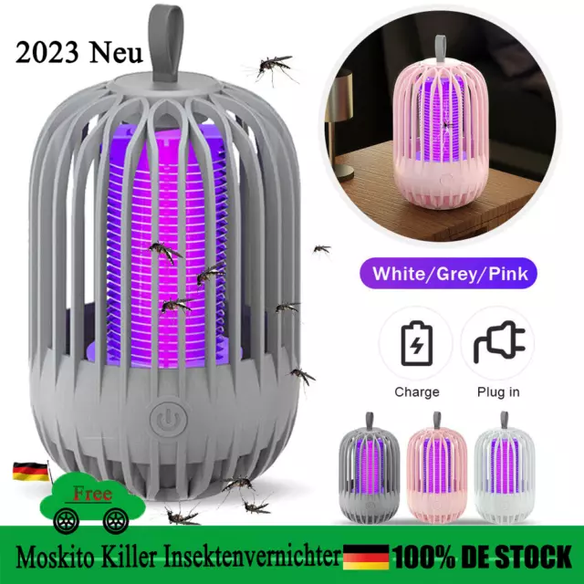 Moskito Killer Insektenvernichter UV LED Lampe Elektrisch Mücken Fliegen Falle ~