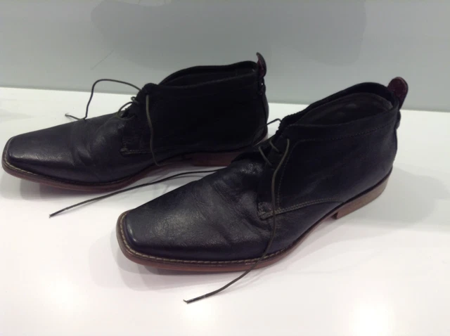 Ted Baker Ashcroft Chukka Boots Sz US 8 EU 40 Black Leather Square Toe Ankle Ted Baker London | Shoes | Ted Baker Ashcroft 4 Leather  main image 3