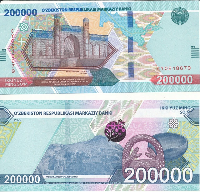 Uzbekistan __ 200000 Sum 2022 - UNC Lemberg-Zp