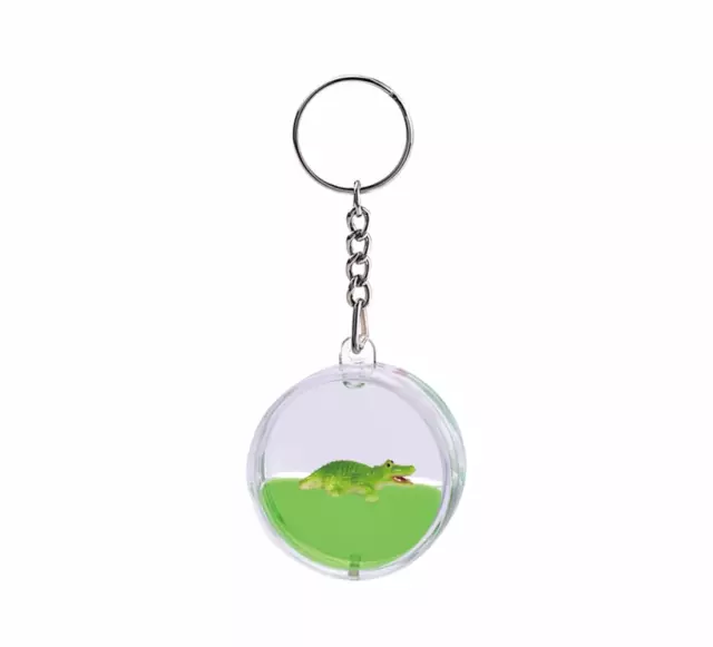Oily Mini Water Disc Key Ring Aussie Gifts Coloured Liquid Floater Keyrings