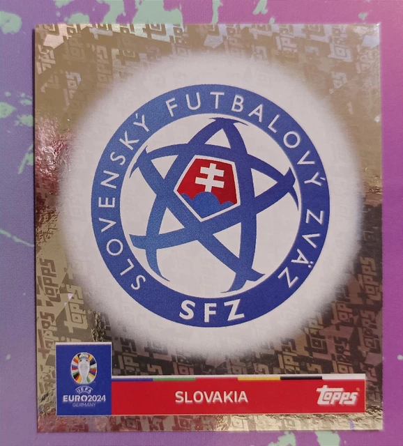 EM2427 TOPPSEURO 2024 + Sticker Parallel Topps Foil + Logo Svk 1 £8.