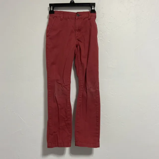 Children's Place Boys Dress Pants Casual Uniform Chino Red Size 7
