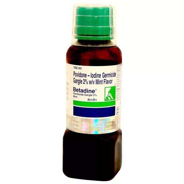 Betadine 2% Gargle Mint (100ml) Mouth Infection, Sore Throat & Bad Breath(FS)