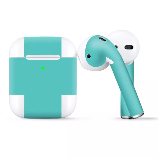 Skins Wraps compatible for Apple Airpods  Turquoise color
