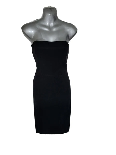 Abito Aderente Nero River Island Senza Spalline Taglia 12 Zara Post Il Giorno Successivo