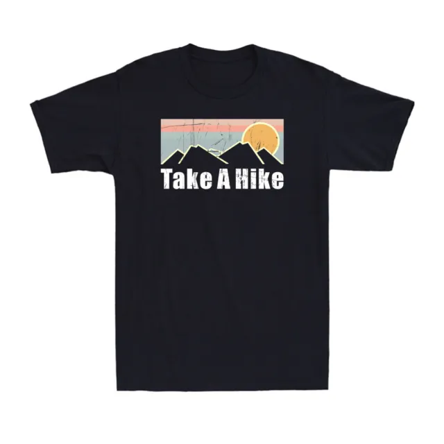 Take A Hike Funny Camping Hiking Outdoor Mountain Vintage Men's T-Shirt