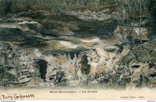 13512 cpa 91 Buno Bonnevaux - la Grotte