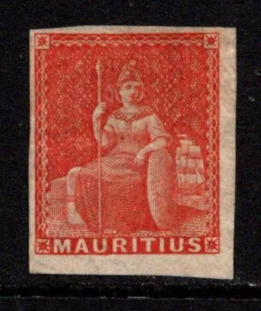 Mauritius - 1858 (6d) vermillion SG 28 mint part gum Cat £70 (Lot 1)